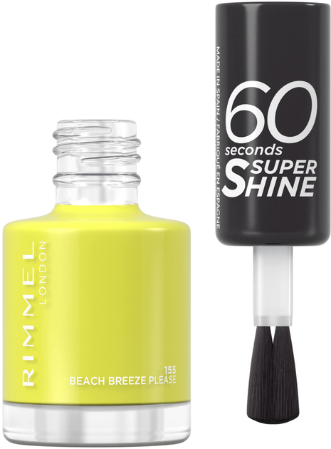 Lakier do paznokci Rimmel 60 Seconds Super Shine 155 Beach Breeze Please 8 ml (3616303403201) - obraz 1