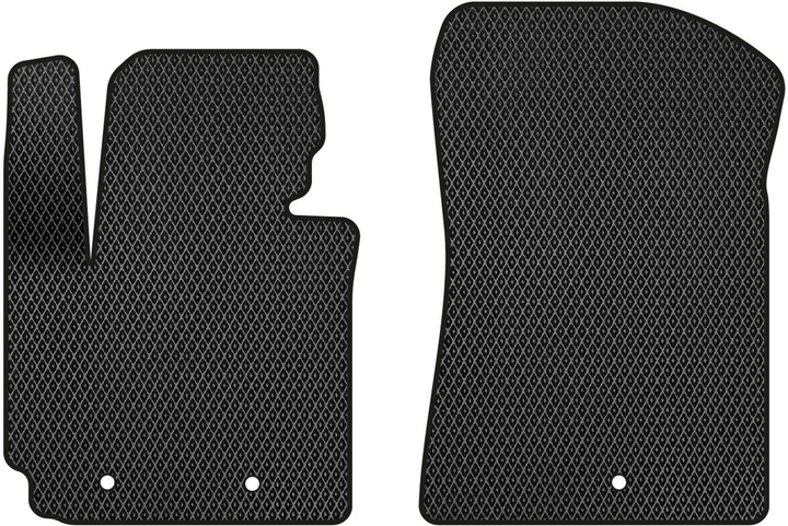 Акція на EVA килимки EVAtech в салон авто передні для Kia Soul (PS) Restyling 2016-2018 2 покоління Htb Korea 2 шт Black від Rozetka