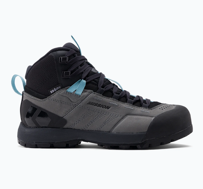 Полуботинки женские Black Diamond W Mission LTHR MD WP, Steel Grey/Costal Blue, 39 (8) (BD 58002793750801) - Фото 2 Полуботинки женские Black Diamond W Mission LTHR MD WP, Steel Grey/Costal Blue, 39 (8) (BD 58002793750801) - изображение 2
