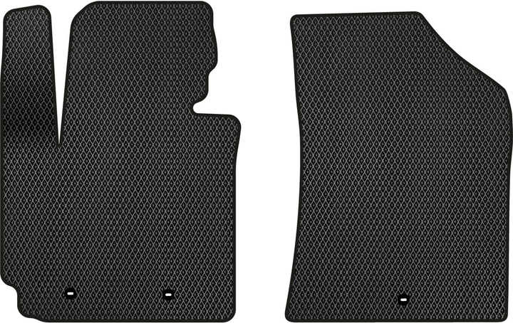 Акция на EVA килимки EVAtech в салон авто передні для Kia Soul (PS) Restyling 2016-2018 2 покоління Htb USA 2 шт Black от Rozetka