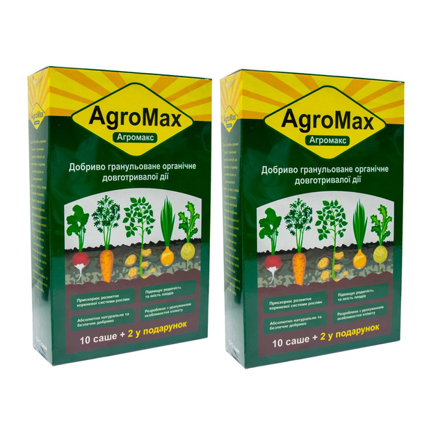 Удобрение Агромакс (Agromax) Комплект 2 уп./ 24 саше (VS7014TOP2 ...