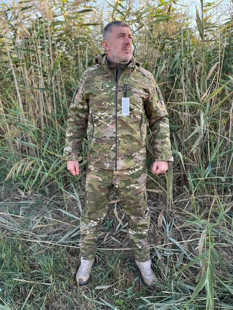 Куртка мультикам Soft-Shell Combat одежда не промокает камуфляж S - изображение 1