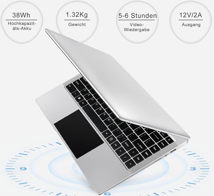 Ноутбук 14" WOZIFAN W8 Intel Celeron N4020 RAM 6GB SSD 256GB Win11 (UKR) - изображение 6