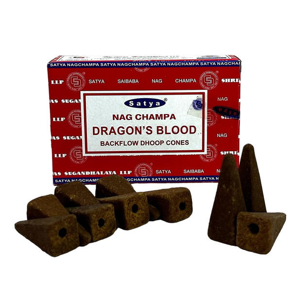 Ароматические конусы Кровь Дракона Backflow 10 шт Satya 35029 – фото ...