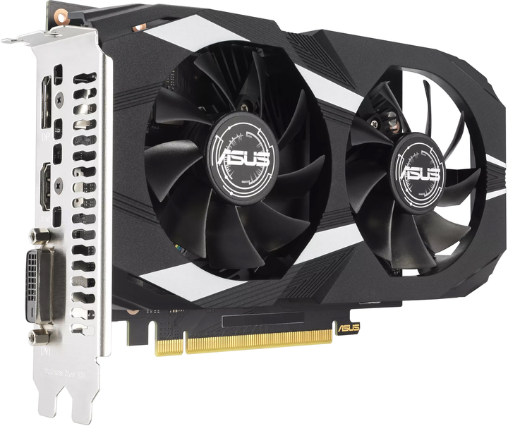 Видеокарта ASUS PCI-Ex GeForce RTX 3050 Dual OC Edition 6GB GDDR6 (96bit) (14000) (HDMI, DisplayPort, DVI-D) (DUAL-RTX3050-O6G) - изображение 4