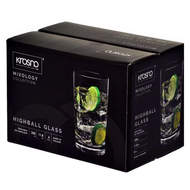 Набор стаканов высоких MIXOLOGY 350мл х 6шт (KROS-904962) - Фото 3 Набор стаканов высоких MIXOLOGY 350мл х 6шт (KROS-904962) - изображение 3