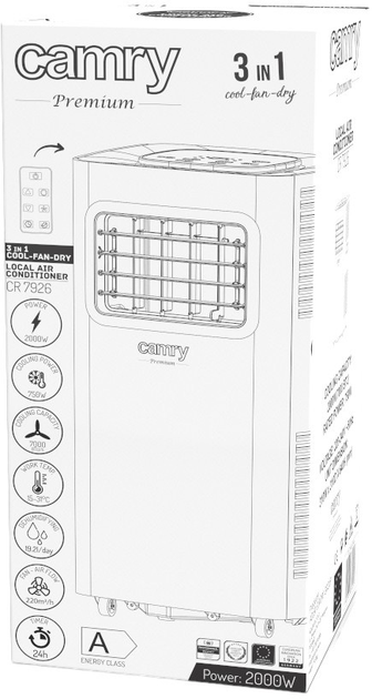 Mobilny klimatyzator Camry CR 7926 - obraz 11