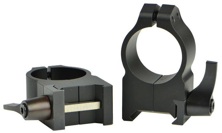 Кольцa быстросъемные Warne Maxima Quick Detach Ring. d - 25.4 мм. High. Weaver/Picatinny - изображение 1