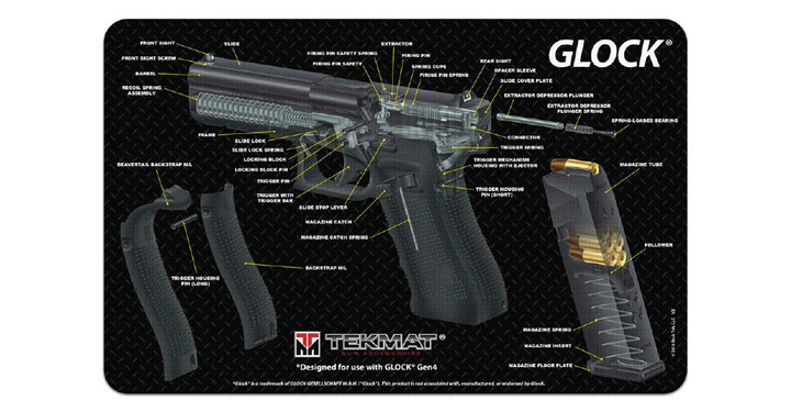 Коврик для оружия Tekmat Glock Cut Away - изображение 1