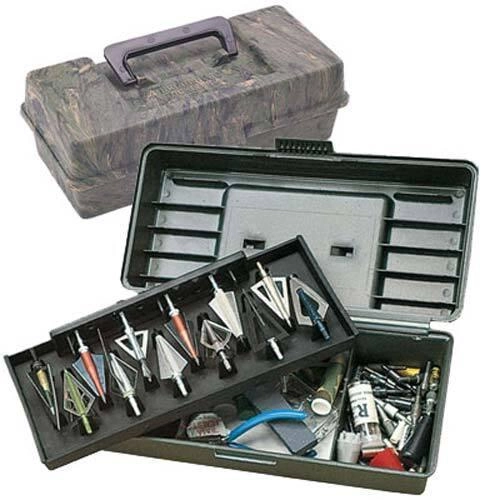 Коробка MTM Broadhead Tacle Box для 12 наконечників стріл і інших комплектуючих. Колір - камуфляж. - зображення 1