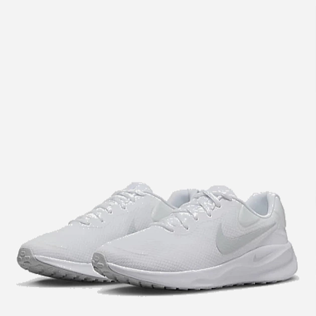 Мужские кроссовки для бега Nike Revolution 7 FB2207-100 44.5 (10.5US) 28.5 см White/Pure Platinum-White (196969195281) - Фото 3 Мужские кроссовки для бега Nike Revolution 7 FB2207-100 44.5 (10.5US) 28.5 см White/Pure Platinum-White (196969195281) - изображение 3