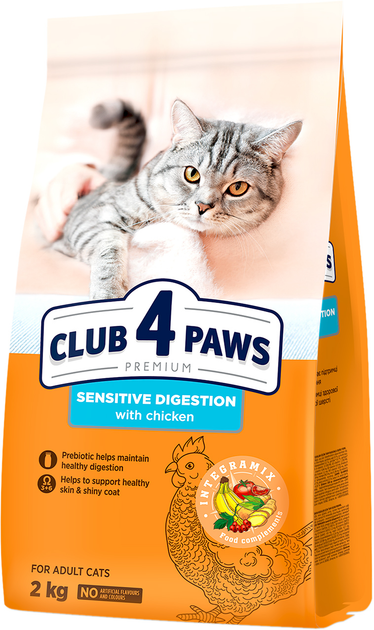 Полнорационный сухой корм для взрослых кошек Club 4 Paws Премиум ...