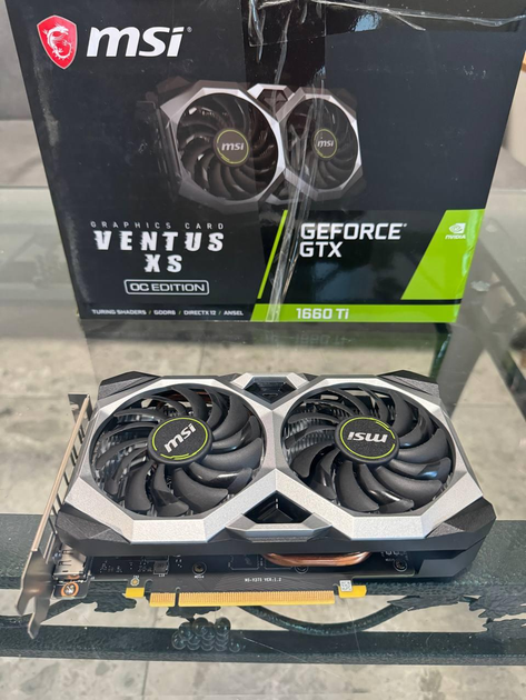 Видеокарта MSI GeForce GTX 1660 Ti VENTUS XS 6G OC (1830/12000 ...