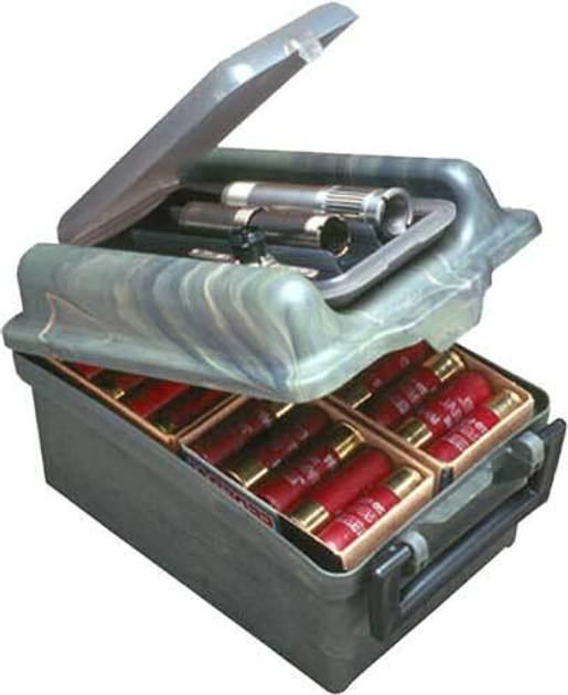 Коробка пластмасова MTM SW-100 на 100 патронів кал. 12/76. Колір – камуфляж. - зображення 1