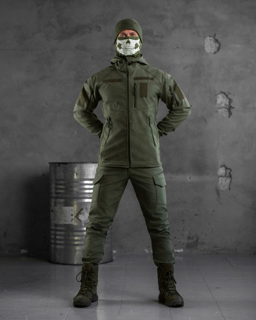 Тактический костюм софтшел mystical oliva ВТ7025 - изображение 1