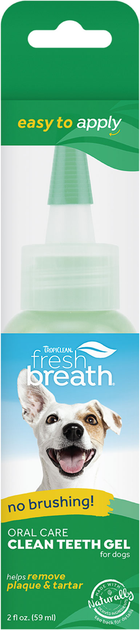 Żel do higieny jamy ustnej TropiClean Fresh Breath Clean Teeth dla psów i kotów 59 ml (645095001077) - obraz 1