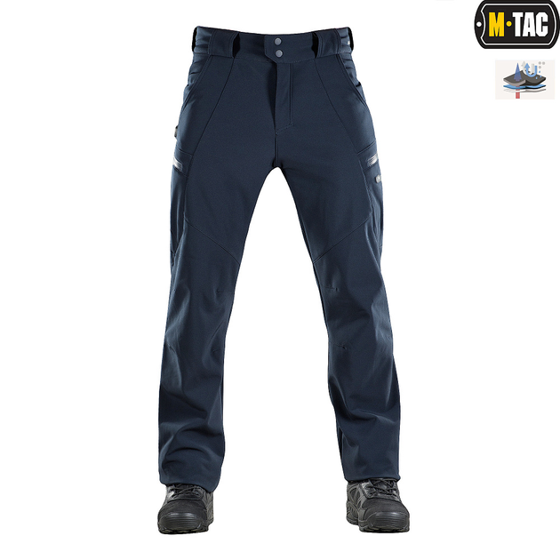 M-Tac брюки Soft Shell Winter Dark Navy Blue XS - изображение 2
