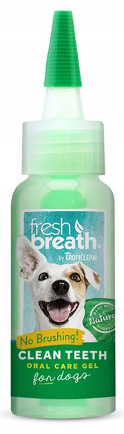 Żel do higieny jamy ustnej TropiClean Fresh Breath Clean Teeth dla psów i kotów 59 ml (645095001077) - obraz 2