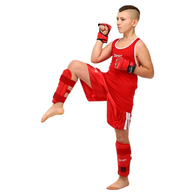 Захист для ніг захист гомілки та стопи для карате Zelart Fight Gear 7249 розмір XS Red - Фото 9 Захист для ніг захист гомілки та стопи для карате Zelart Fight Gear 7249 розмір XS Red - зображення 9
