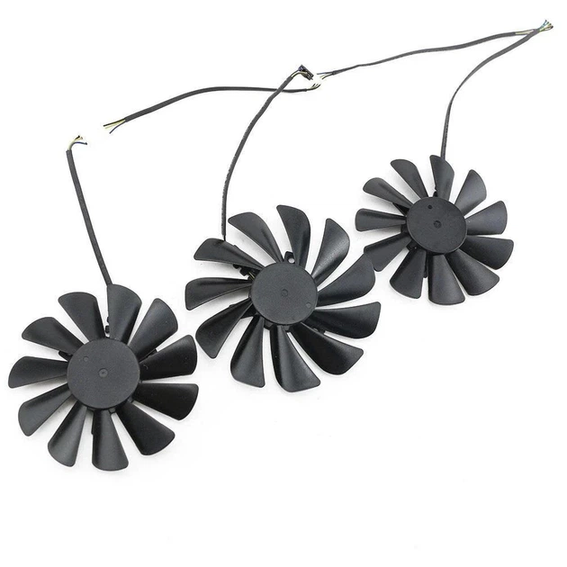 Вентилятор (кулер) Snow Wolf для видеокарт XFX RX 5600 XT/5700 XT THICC III Комплект 3шт (CF1010U12S) - изображение 2