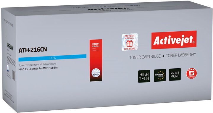 Toner Activejet Supreme do HP 216A W2411A z chipem Cyan (ATH-216CN CHIP) - obraz 1