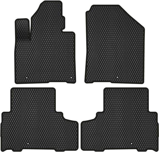 Акція на EVA килимки EVAtech в салон авто для Kia Sorento Prime (UM) 5 seats 2014-2020 3 покоління SUV EU 4 шт Black від Rozetka