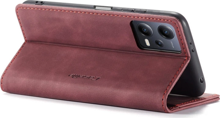 Чохол книжка з магнітом Xiaomi Redmi Note 12 Pro+ 5G CaseMe Wine (34703-42) - зображення 3