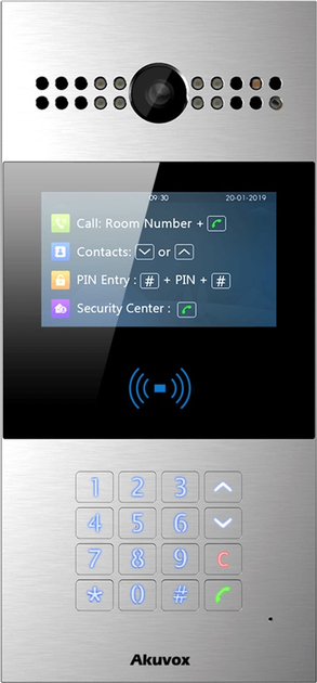 Багатоабонентна панель виклику на Android Akuvox R28A (R28A Main Body) - зображення 1