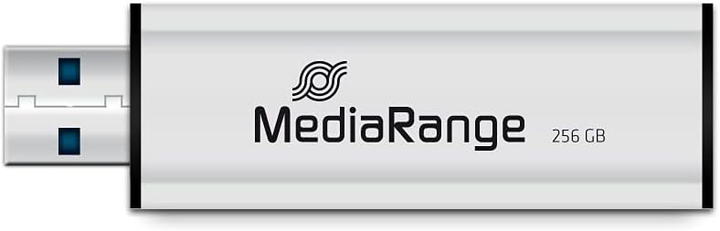 Флеш пам'ять USB MediaRange 256GB USB 3.0 Black/Silver (4260459610182) - зображення 4