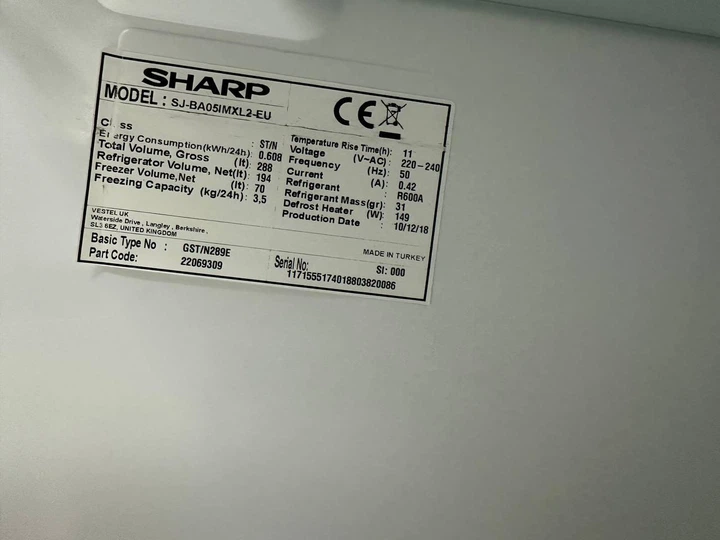 Холодильник Sharp SJ-BA05IMXL2 Б/У - изображение 9