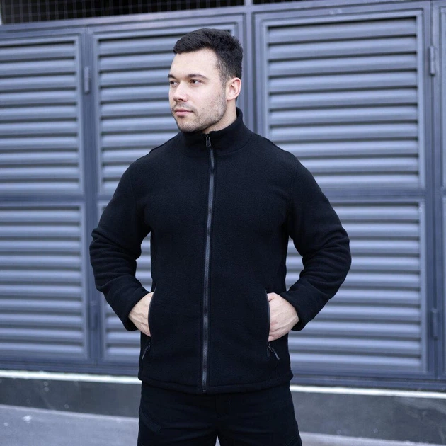 Толстовка флісова Pobedov Voin чорний XL - зображення 2