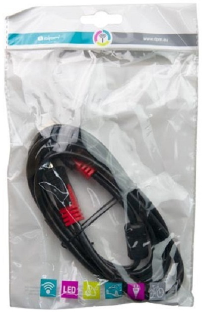 Kabel DPM HDMI to HDMI 10.2 Gb/s 1.5 m czarny (BMHDMI15HQ) (5900672655247) - obraz 4