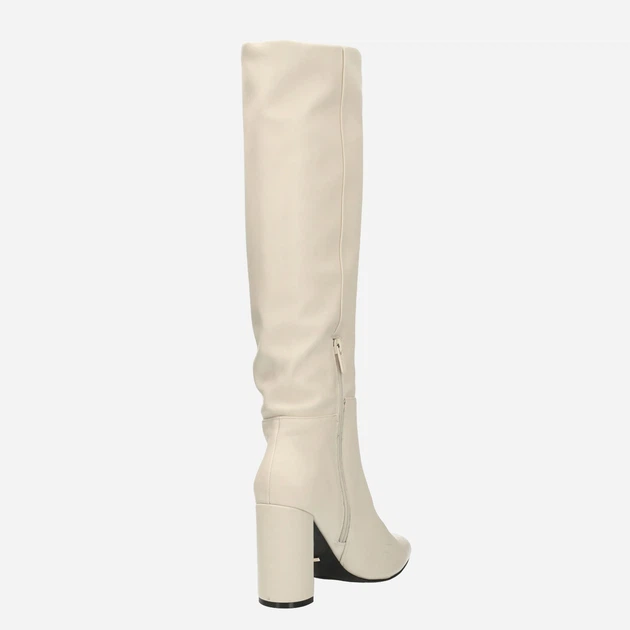 Kozaki damskie na słupku Mexx MEXMXQL012001W-3002 40 Beżowe (8720762063427) - obraz 3