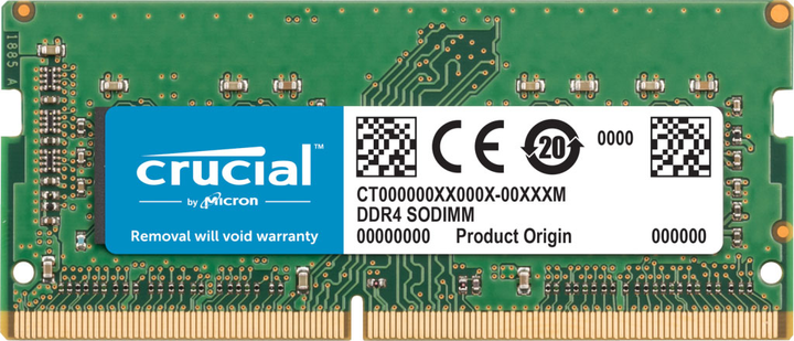 Moduł pamięci do laptopa Micron Crucial DDR4-2666 SODIMM 8GB PC4-21300 (CT8G4S266M) - obraz 1