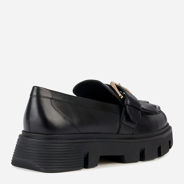 Loafersy damskie skórzane GEOX GEOD36UAC00085C9999 38 Czarne (8056206343696) - obraz 3