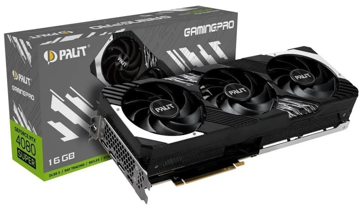 Відеокарта Palit RTX 4080 Super 16GB GamingPro OC (NED408ST19T2-1032A) (GDDR6X, 256 bit, PCI-E v4.0 x16) Б/в - зображення 8