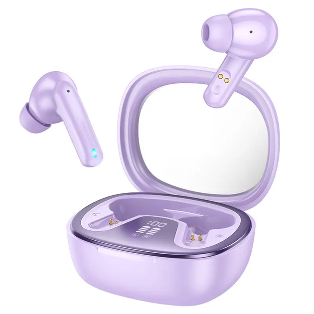 Бездротові Bluetooth навушники HOCO EQ6 Shadow true wireless BT headset Purple - изображение 2