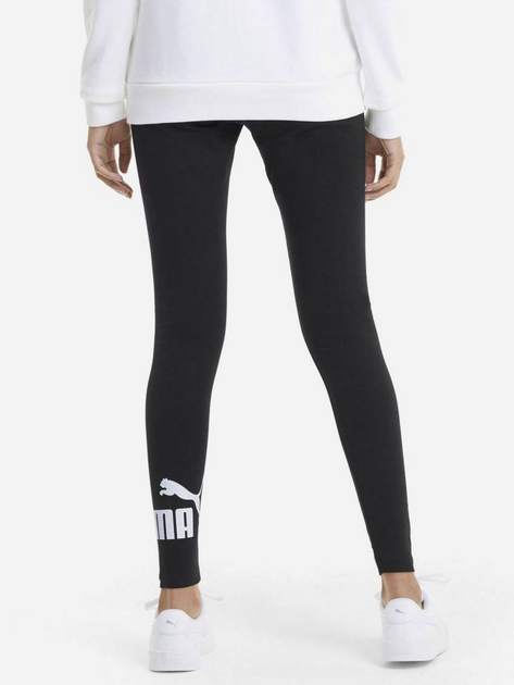 Legginsy sportowe damskie Puma Ess Logo Leggings 586832-01 L Czarne (4063697216396) - obraz 2