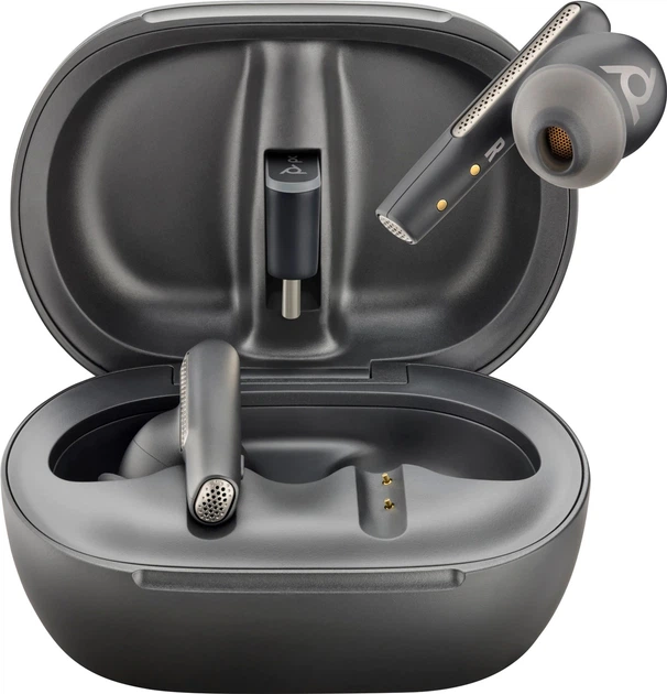 Навушники Poly TWS Voyager Free 60+ Earbuds + BT700C + TSCHC Black (7Y8G4AA) - зображення 2