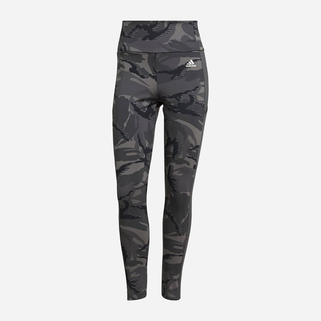 Спортивні легінси жіночі adidas W Camo 78 Tig GL3777 XXS Темно-сірі (4064044218582) - зображення 1