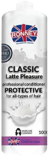 Odżywka Ronney Classic Latte Pleasure Professional Conditioner Protective do wszystkich rodzajów włosów ochronna 1000 ml (5060589155015) - obraz 1