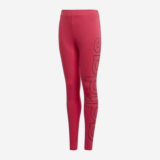 Młodzieżowe legginsy dla dziewczynki Adidas Yg Logo Tight GD6337 170 cm Różowe (4062062154882) - obraz 1