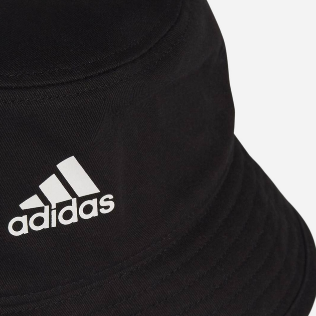 Czapka rybaczka adidas Cotton Bucket H36810 OSFW 56 Czarna - obraz 4