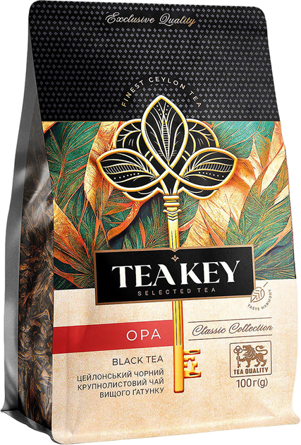 Акція на Чай чорний розсипний Tea Key Opa Крупнолистовий 100 г від Rozetka