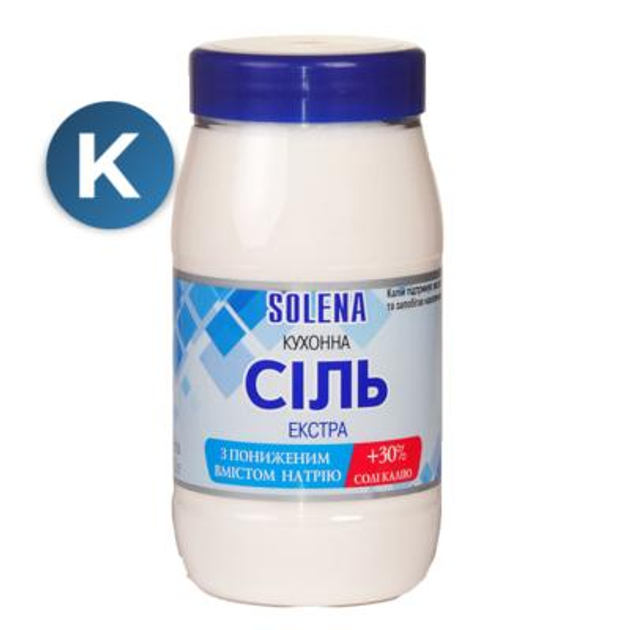 Соль с Калием, с низким содержанием натрия SOLENA (700 г) - изображение 1