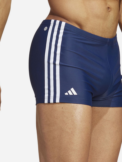 Kąpielówki męskie bokserki adidas 3 Stripes Boxer IB9375 6 Granatowe (4066745226569) - obraz 1