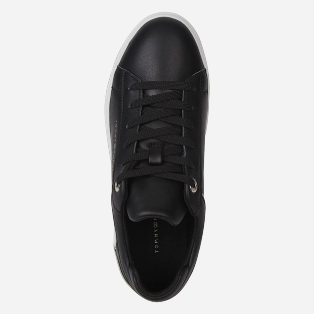 Sneakersy damskie skórzane Tommy Hilfiger THIFW0FW07030BDS 39 Czarne (8720643143972) - obraz 2