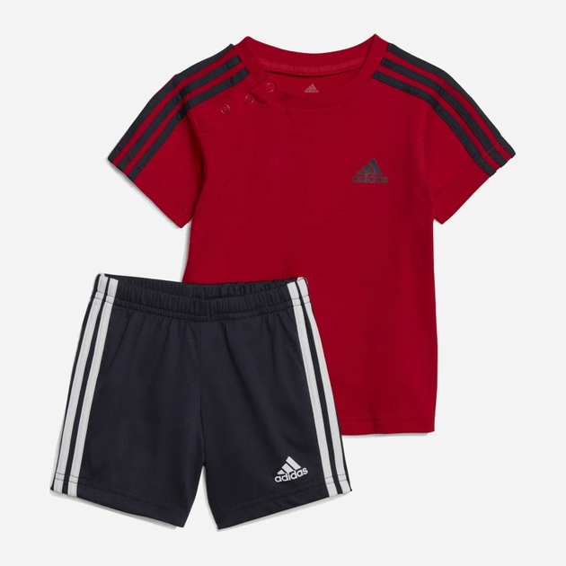 Komplet dziecięcy letni (koszulka + spodenki) dla chłopca Adidas I 3S Sport Set IC7781 92 cm Wielokolorowy (4066745149356) - obraz 1