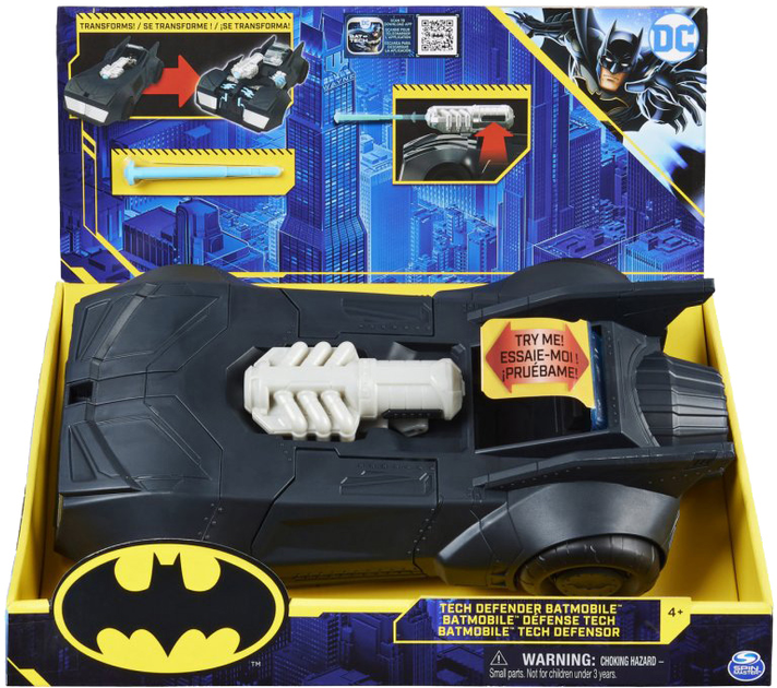 Машинка Spin Master Batman Transforming Batmobile (0778988376768) - зображення 1