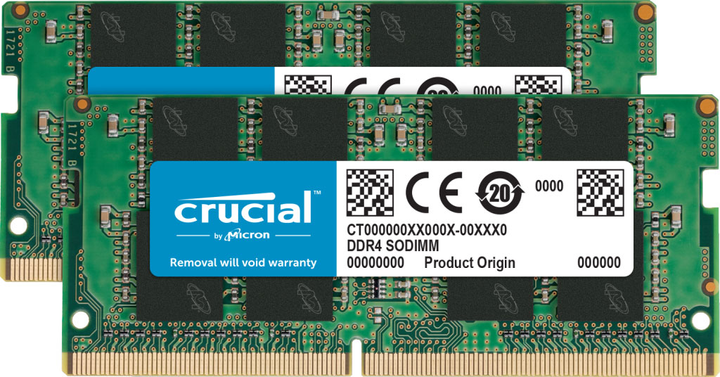 Pamięć Micron Crucial DDR4-3200 SODIMM 32GB Kit (16GBx2) PC4-25600 (CT2K16G4SFRA32A) - obraz 1